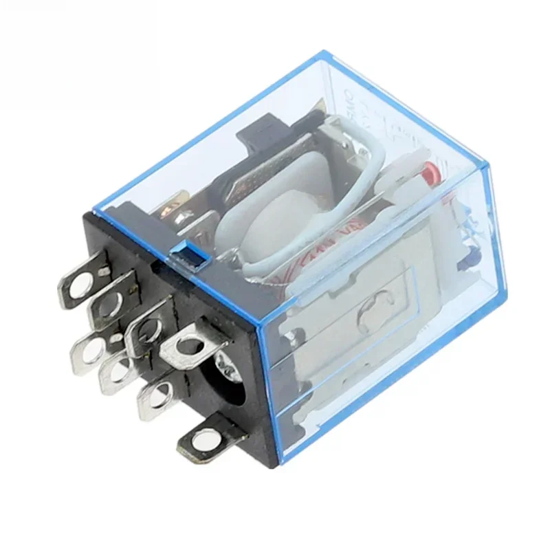 1 pièces usage général LY2NJ HH62P électronique Micro relais électromagnétique lampe à LED 10A 8 broches bobine DPDT DC12V 24V AC110V 220V