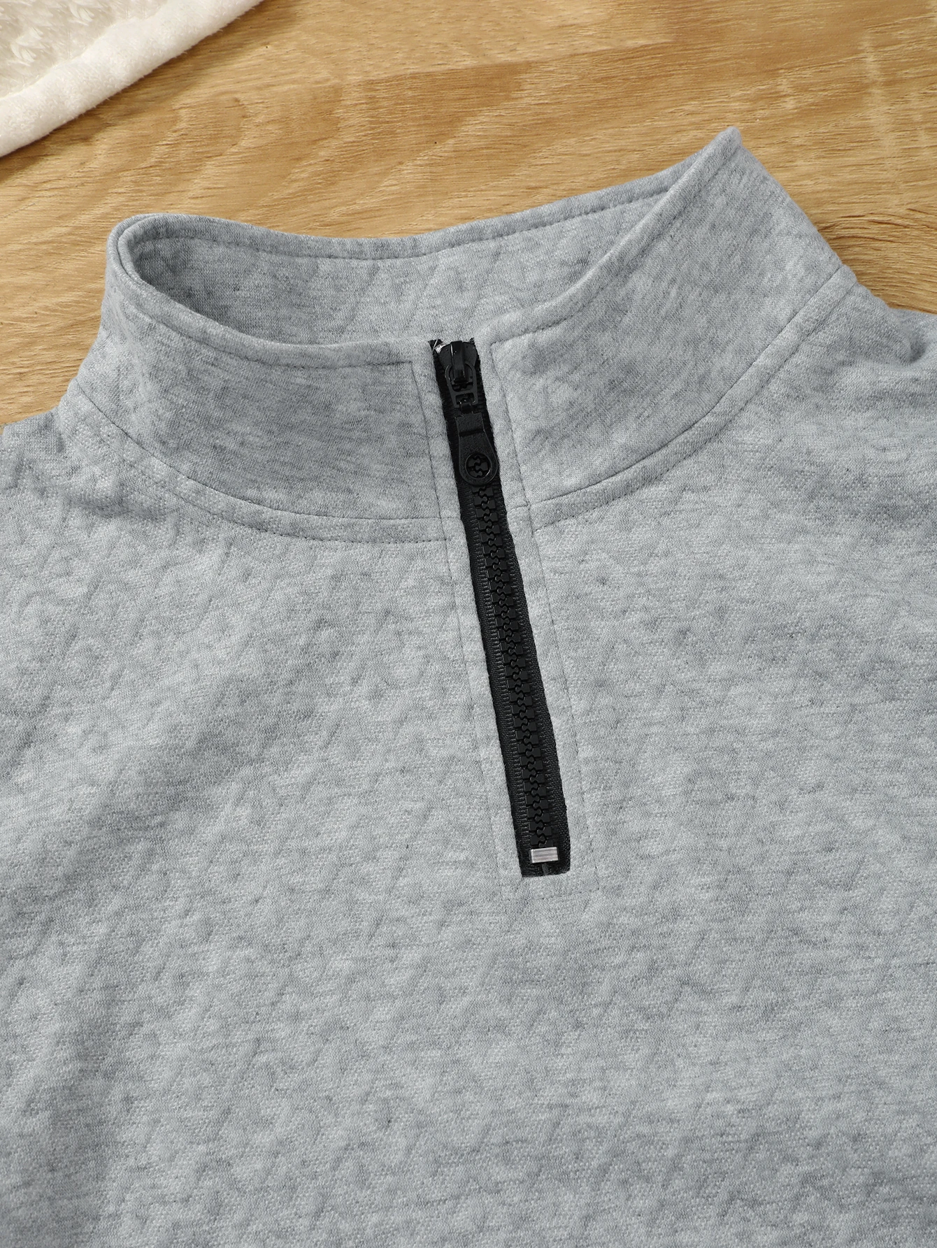 سويت شيرت للأطفال مكون من 3 قطع بسحاب ربع، بلوفرات مبطنة بأكمام طويلة للأولاد، نسيج يحافظ على الدفء، مناسب للخارج.