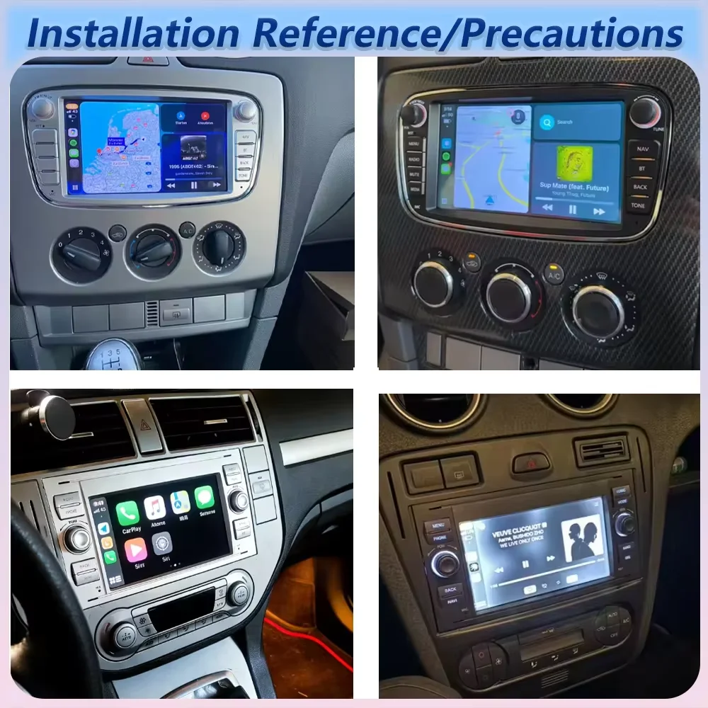 Android Auto Car Stereo For Ford Car For Focus MK2 S-Max Mondeo Galaxy C-Max Kuga GPS Navigation Car Radio Carplay Screen Player