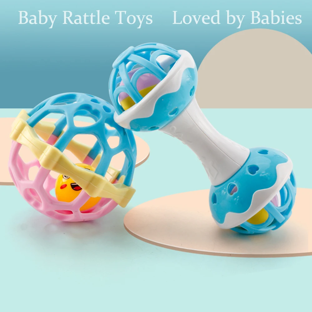 Baby toys，Baby rattle, fine motor and sensory toy, Suitable for infants aged 3, 6, 9, and 12 months