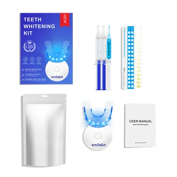Teeth Whitening Kit - 5X LED Light Tooth Whitener with 35% Carbamide Peroxide, Mouth…