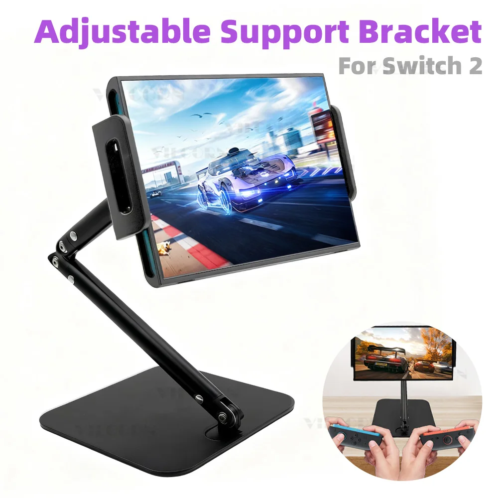 

Регулируемая настольная подставка для Nintend Switch Oled & Switch 2, подставка для игровой консоли, держатель для мобильного зажима NS Lite, опорный кронштейн