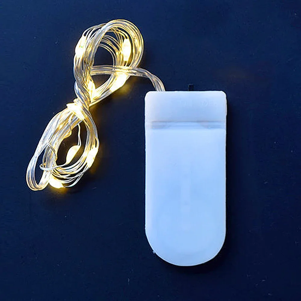 1M 2M 3M 5M LED fée lumière Mini lumière de noël fil de cuivre chaîne lumière lampe de nuit étanche pour mariage guirlande de noël fête