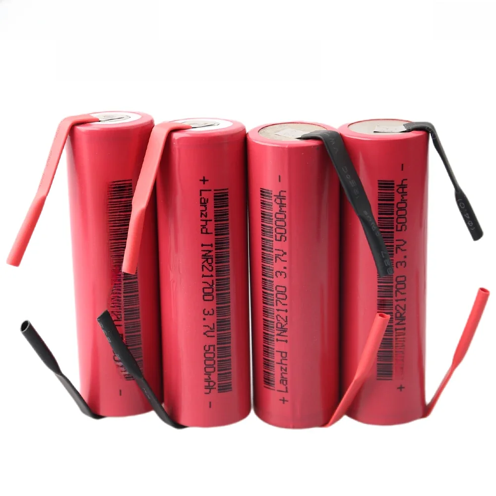 1-10PCS DIY 21700 battery 3.7V 25A 21700 5000mah 5C lithium Li lon rechargeable batteries for Toy tools flashlight mobile