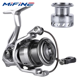 MIFINE TOURMENT-フィッシングリール、8kg Max Drag、800-4000シリーズ、5.1:1、塩水、淡水、6 + 1BB、バスホイール