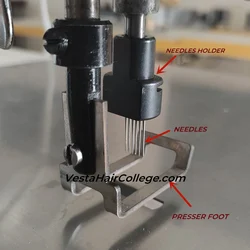 Hair Injection Tools  with Holder and Press Foot for DIY Hair Injection Machine for Injected Invisible Tape in Hair Extension