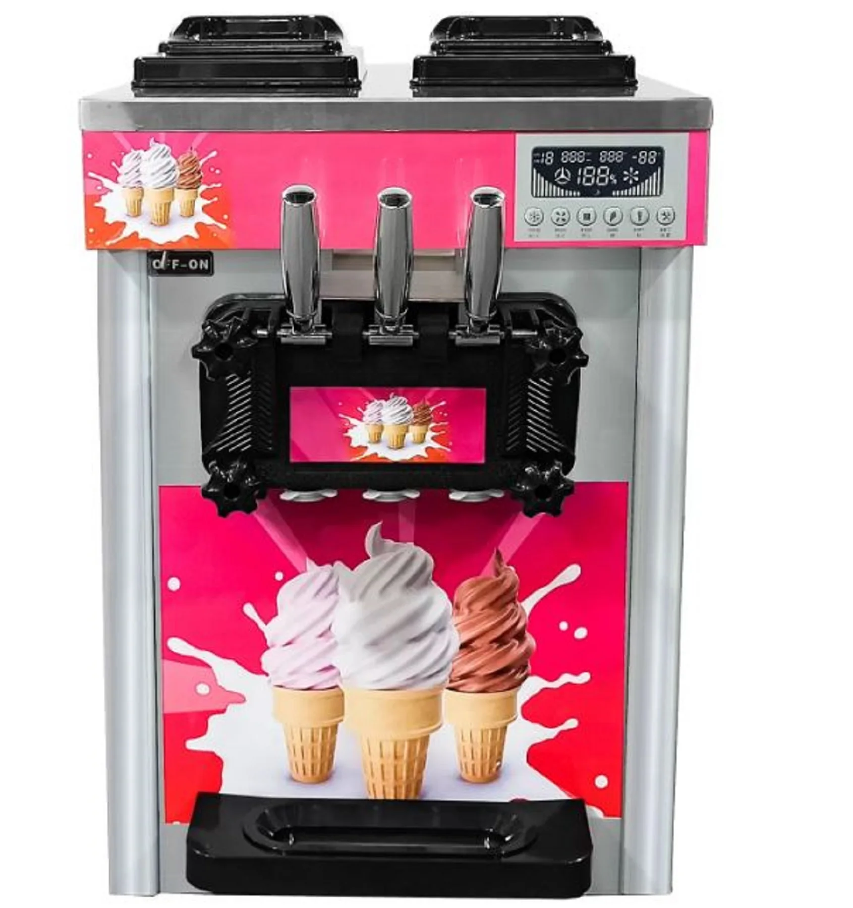 

Лучшие отличные 220 В 1200 Вт настольные коммерческие машины для мягкого мороженого, машина для