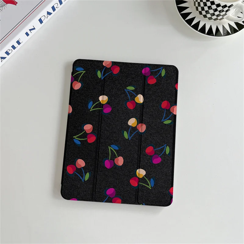

Cute cherry Tablet Case For iPad 10 Pro 11 inch Air 2024 iPad Air 6 5 4 10th 10.9 7 8 10.2 9.7 inch Air3 10.5 mini 6 5 4 Cover