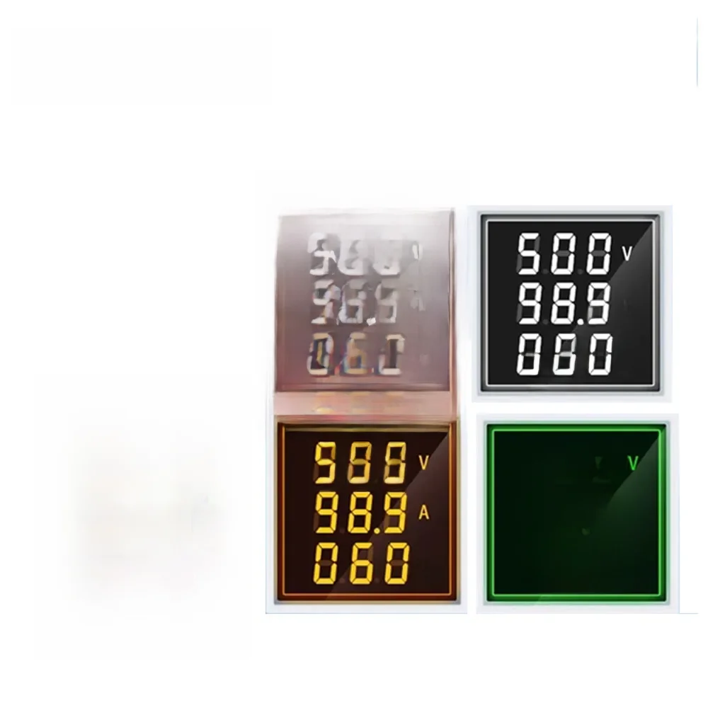 LED-Voltmeter, digital, AC 220, Mini-Display, 60–500 V, 1–100 A, digitales Voltmeter, Amperemeter,