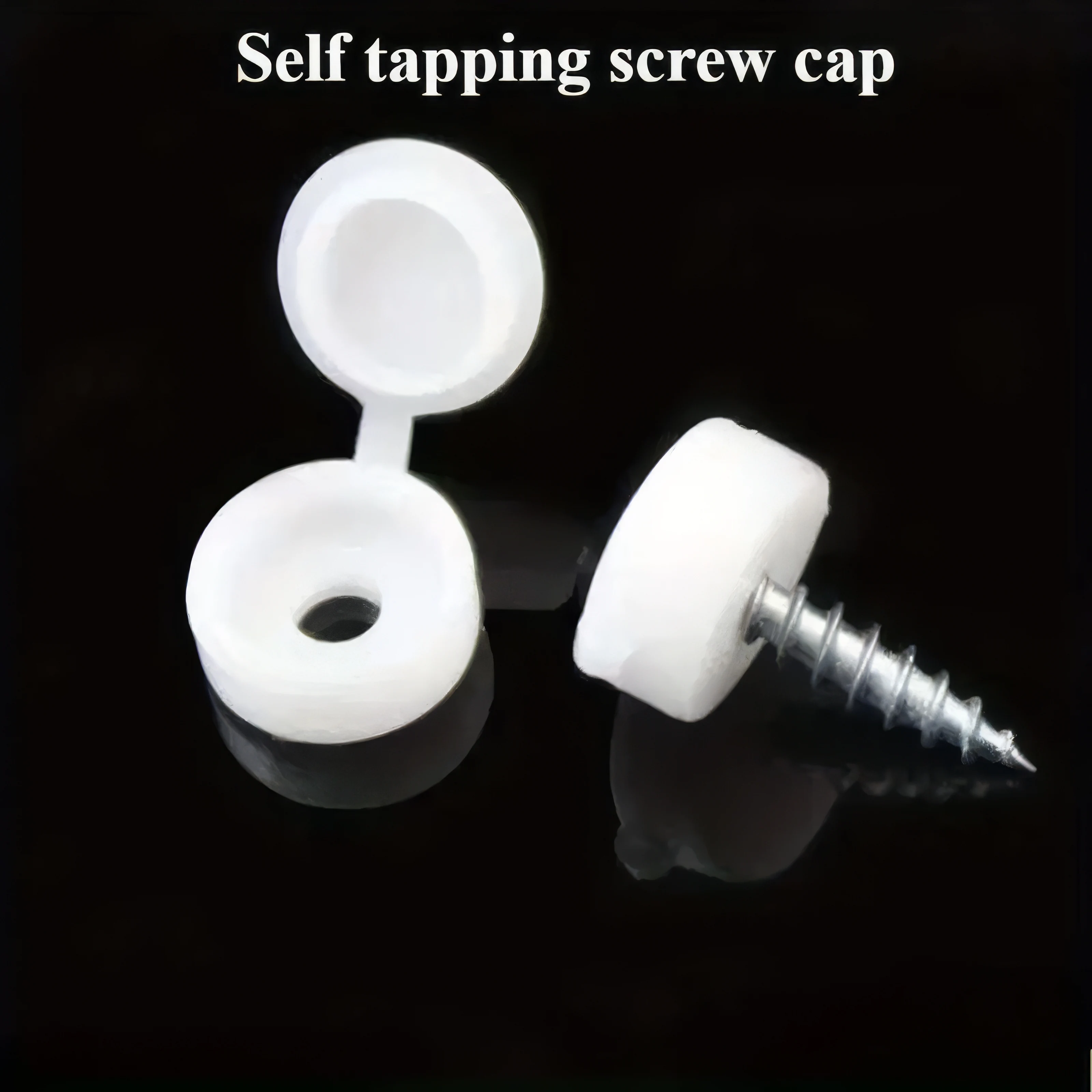 

100 Scratch Resistant Self Tapping Screw Protective Cover, Rust Proof, Suitable for Wardrobe Assembly, Door and Window Fixing