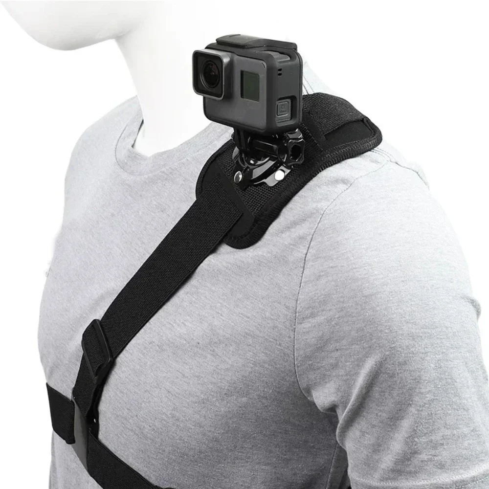 360 °   Adapter do mocowania na ramię, uprząż piersiowa do GoPro Hero 13 12 11 10 9 8 7 6 5 4 3+ 3 Black Edition Xiaomi Yi — zdjęcie 2