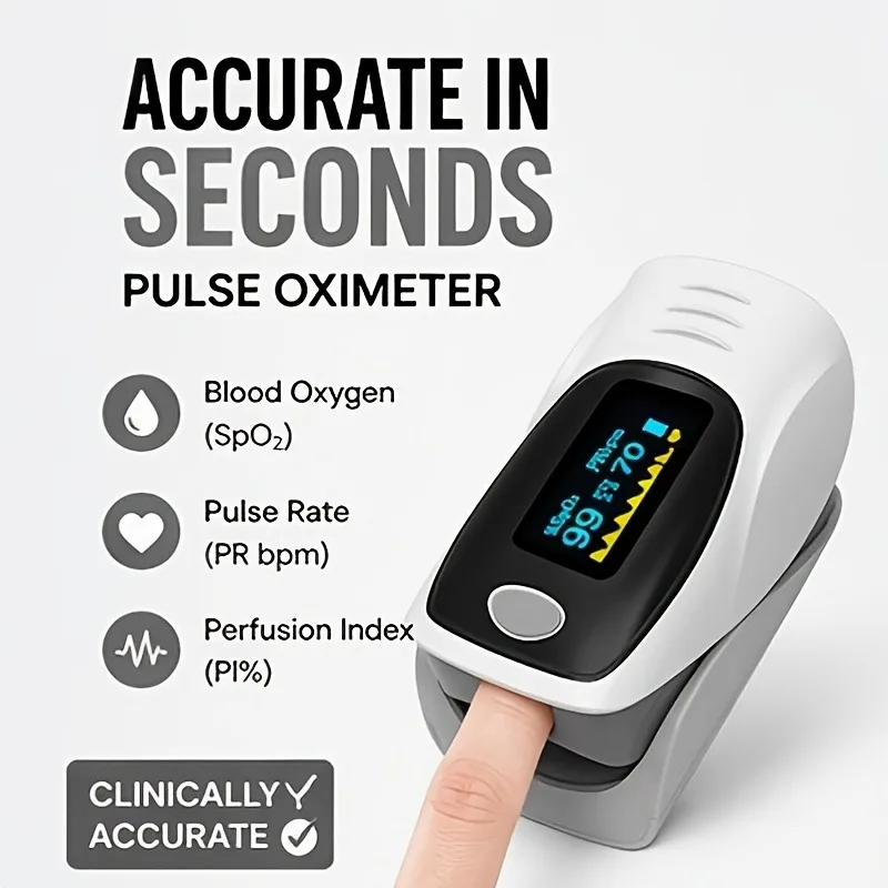 Fingertip Pulse Oximeter with Color Screen