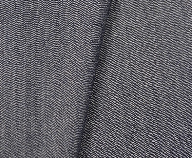 8.2oz High Quality Herringbone Denim Non-Selvedge Denim Fabric 59 Inch Indigo Blue Cotton Raw Denim Material Suppliers W187414n