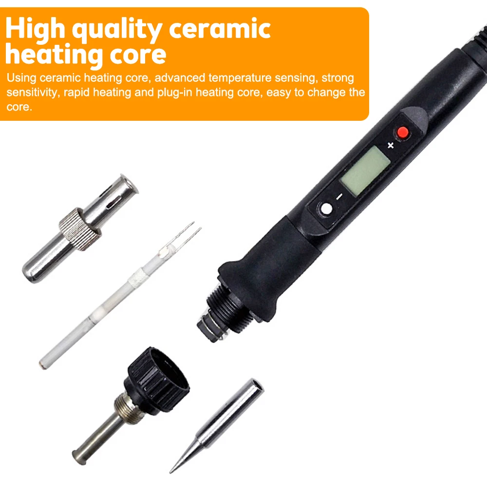 Adjustable Welding Soldering Pen 80W 110V 220V Electric Digital Soldering Iron Station 180-500℃ Welding Soldering Tips Tools