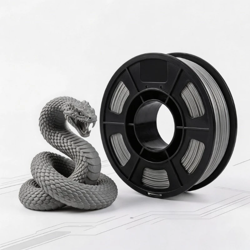 1.75mm PETG 3D Printer Filament 250g High Speed 300mm/s High Strength New Formula Excellent Layer Gray