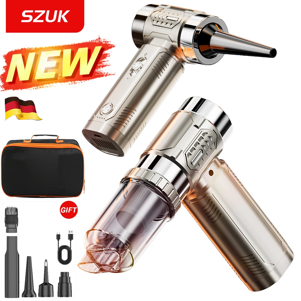 

SZUK Mini Air Blower Brushless Motor Turbo Fan Handheld Portable Duct Jet Fan Turbofan air blower Powerful Car Vacuum Cleaner