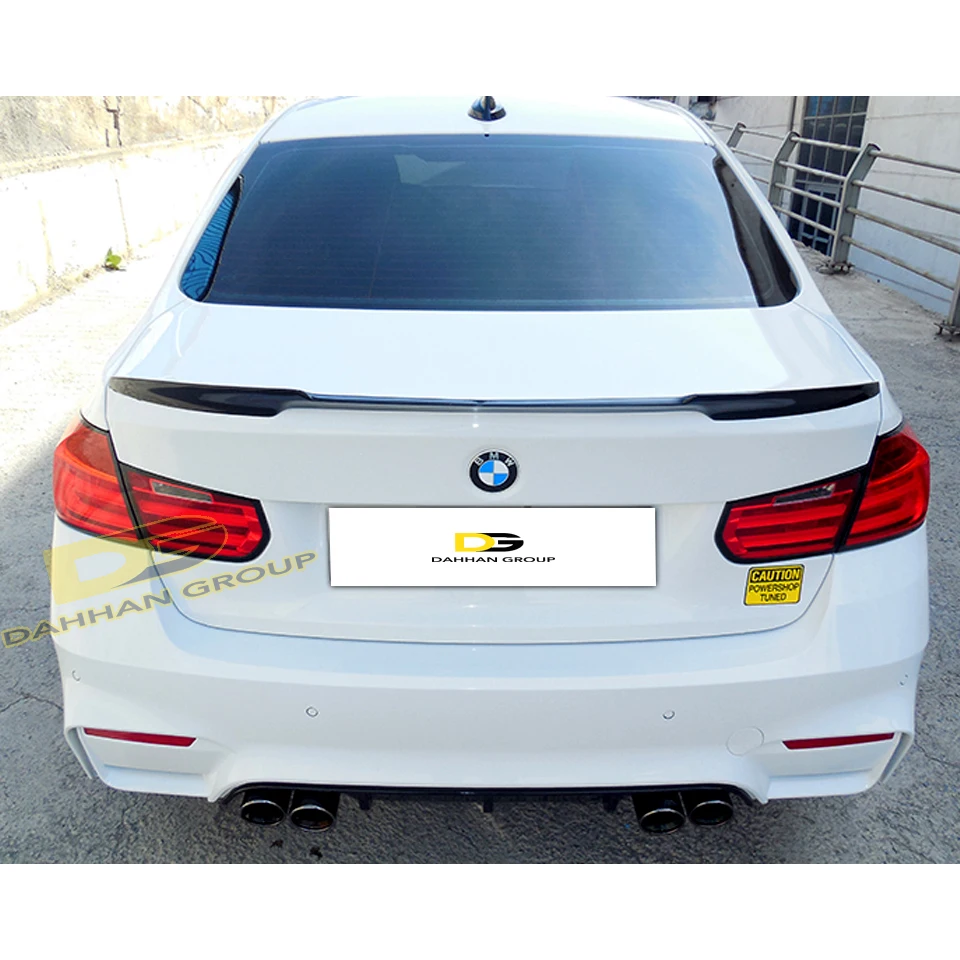 B.w 3 seri F30 2012 - 2018 M3 bagasi belakang gaya Boot Spoiler bibir dicat atau permukaan mentah plastik ABS Kit M3