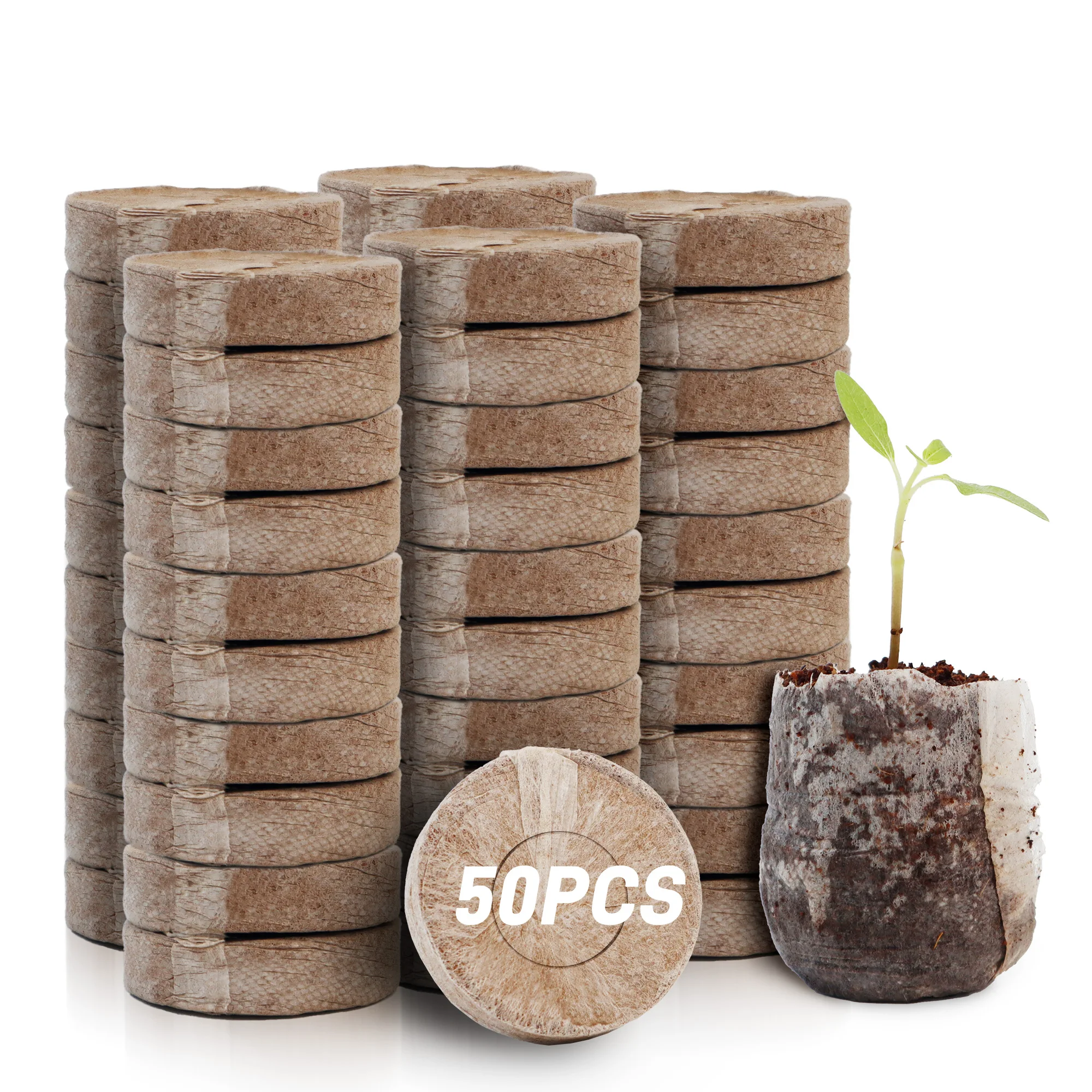 Peat Pellet Tray - 50 szt. 35mm Kompresowane tabletki torfowe