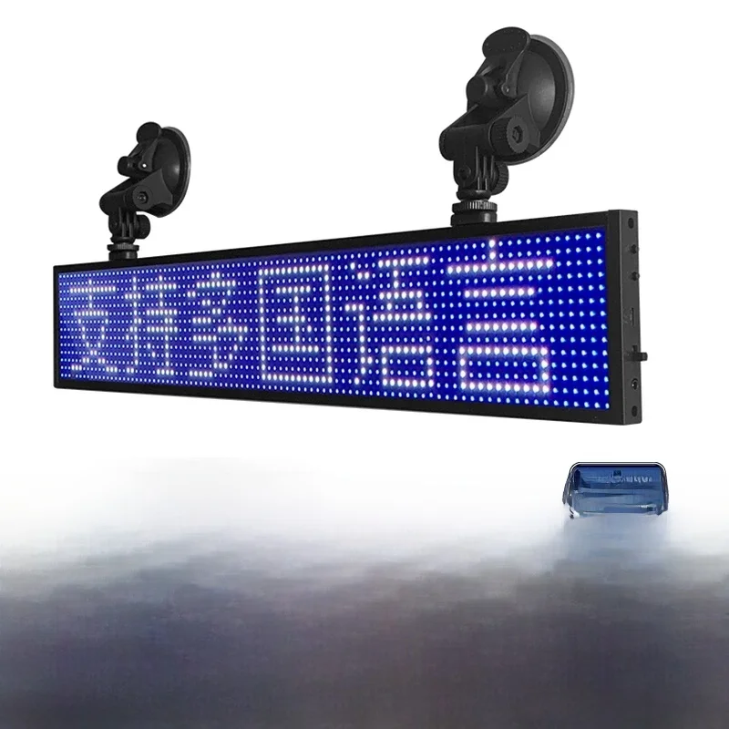 Écran LED programmable de 50 cm pour voiture, panneau d'affichage LED pour bus, panneau de signalisation de destination, panneau d'affichage LED programmable à messages défilants