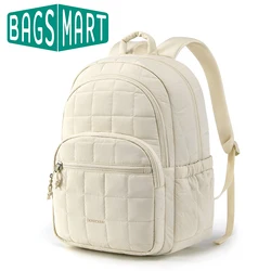 BAGSMART Mochila de Viaje para Mujeres de Gran Capacidad para Laptops de 15.6 Pulgadas Impermeable Estilo Lindo para Chicas Escolares