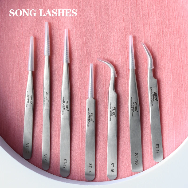 

Song Lashes ST Tweezers High Quality Professional Makeup Tools for Eyelash Extension Salon/Individual Makeup Accessories