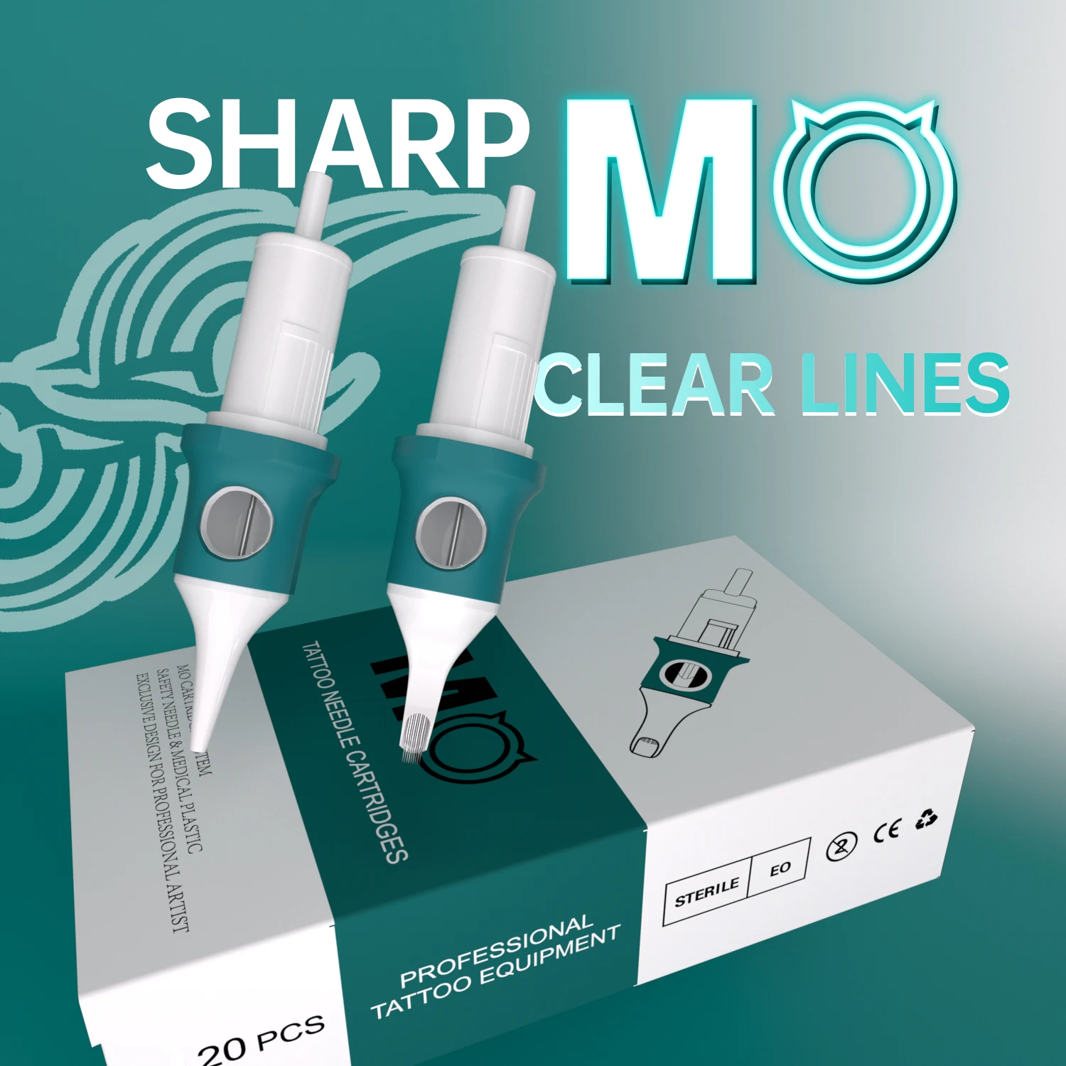 MO Original Filter Cartridge Tattoo Needles Round Liner #10#12 Membrane System Needles For Cartridge Machine 40 Pcs/Lot