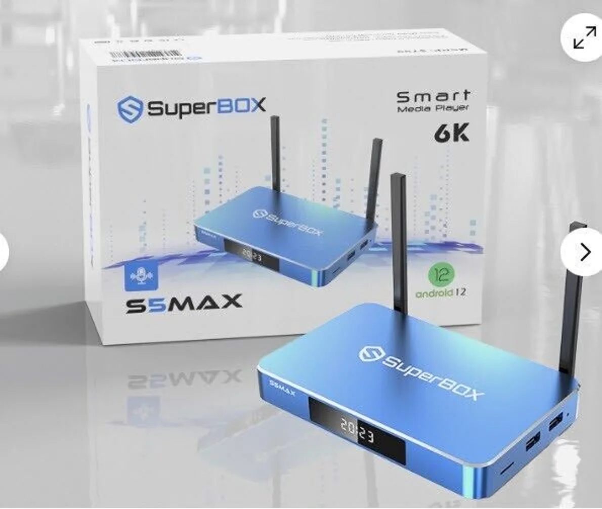 Authentic Sales For BUY 2 GET 1 FREE Superbox S5 Max with New improved Voice Remote Free Shipping