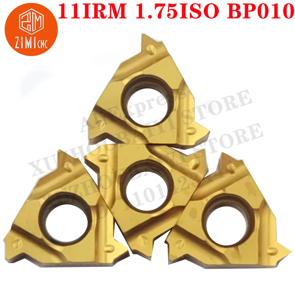 10 pezzi 11IRM 1,75ISO BP010 11IRM 1,75ISO interno Lame per filettare Inserti CNC Inserti in carburo Lama per tornio taglierina Strumenti di filettatura