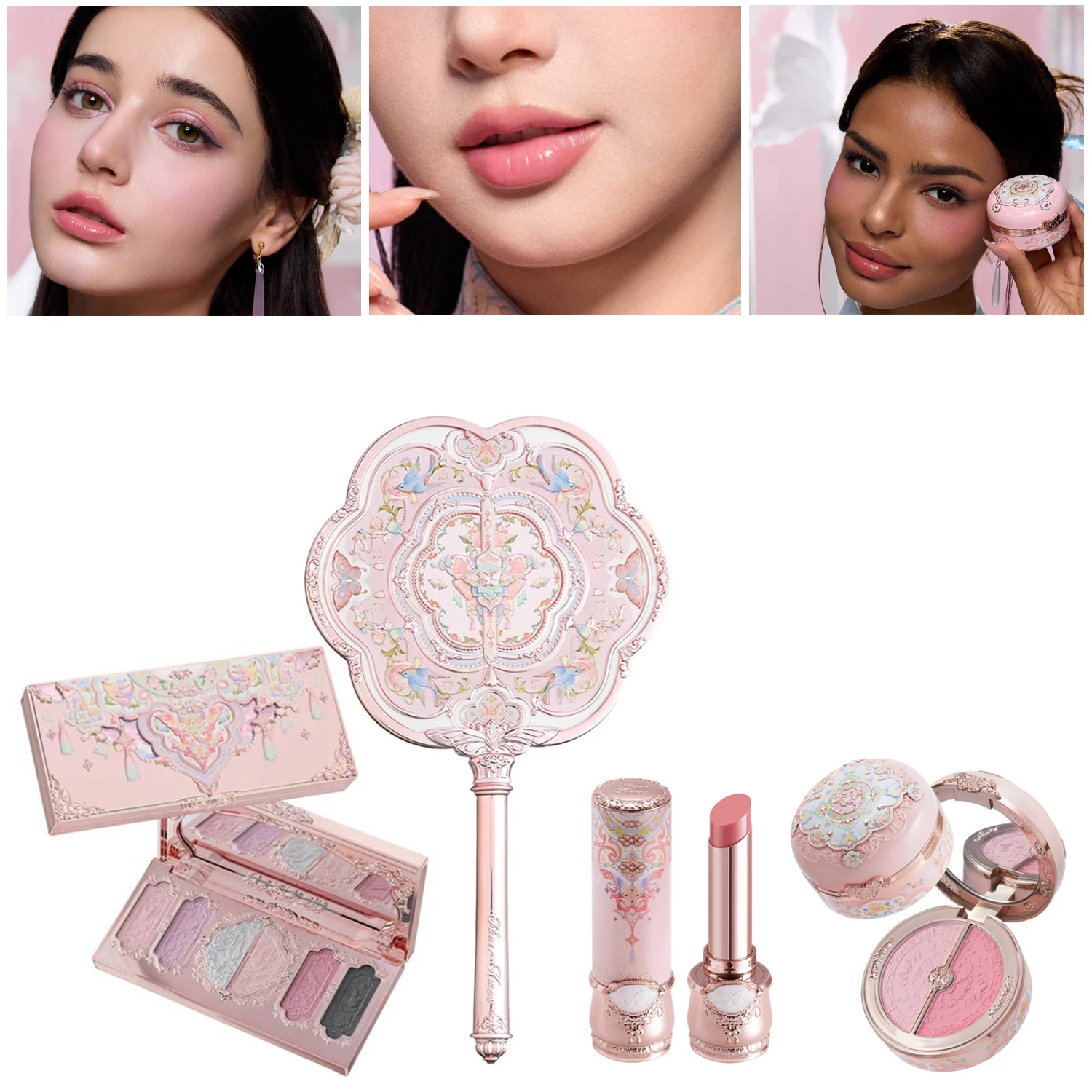 flower-knows-butterfly-cloud-rouge-box-blush-highlighting-duo-avec-rouge-a-levres-brillant-ensemble-de-maquillage-de-beaute-orientale-longue-duree