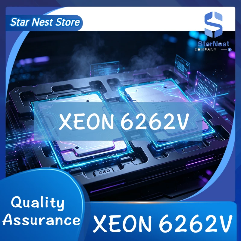 Xeon Gold 6262V CPU 24 Cores 48 Threads 1.9GHz 33MB 135W LGA3647 for C621 Xeon 6262V 6262