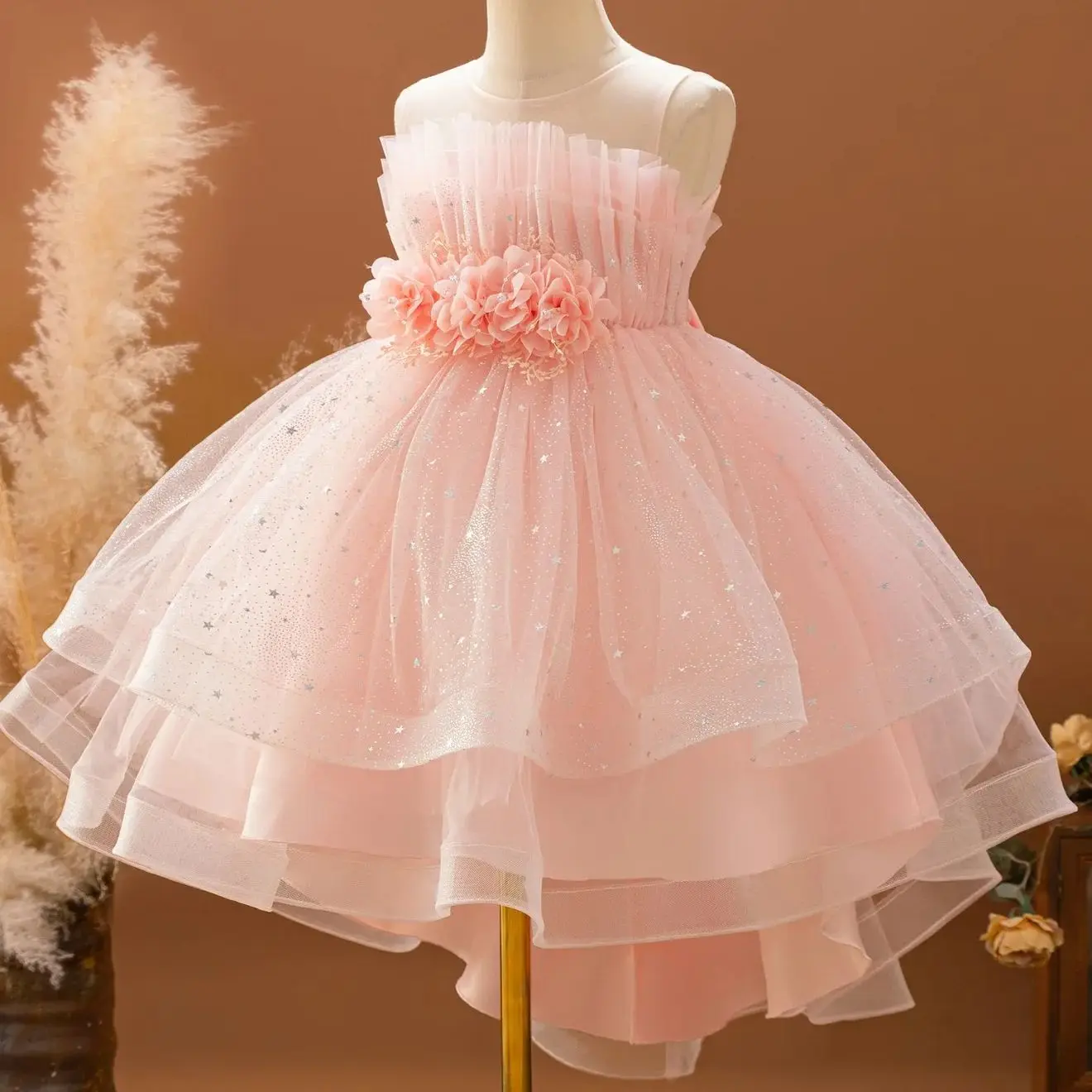 Prinzessin Kleid für Party Mädchen Tüll Kinder Kleidung Kind Geburtstag Kleider für Hochzeit Tutu Kleidung 4 bis 10T