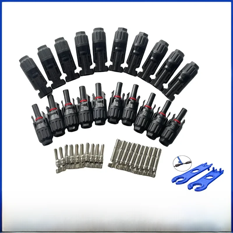 5/10 Paar Solaranschlüsse PV-Stecker 1000 V 30 A Solarpanel-Anschluss-Set für PV/MC-Kabel 2,5/4/6 mm2 erhältlich