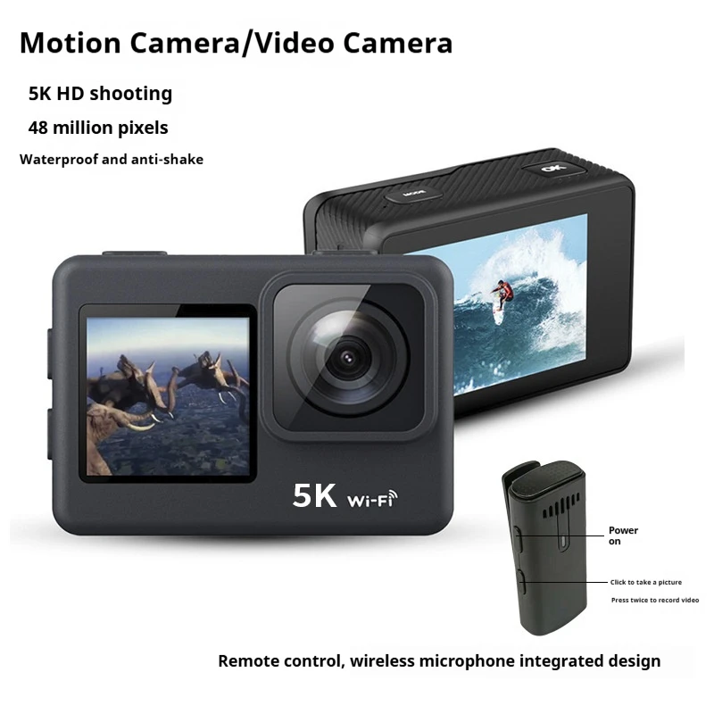 

4800W Underwater Action Camera 5k Submersible Waterproof Anti-Shake 4k 60 Frame Camera Action Camera