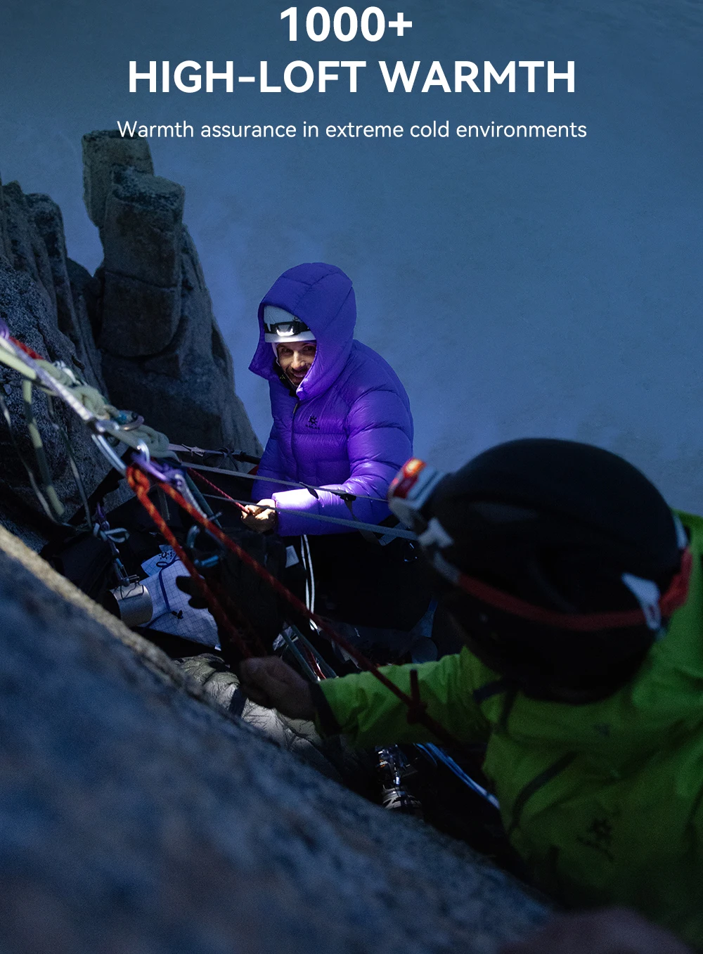 KAILAS 2026 5000GT Unisex Daunenjacke 1000FP Wasserabweisende Gänsedaune Mit RECCO Bequeme Aufbewahrung und Leichtgewicht KG2613115 – Detail 6