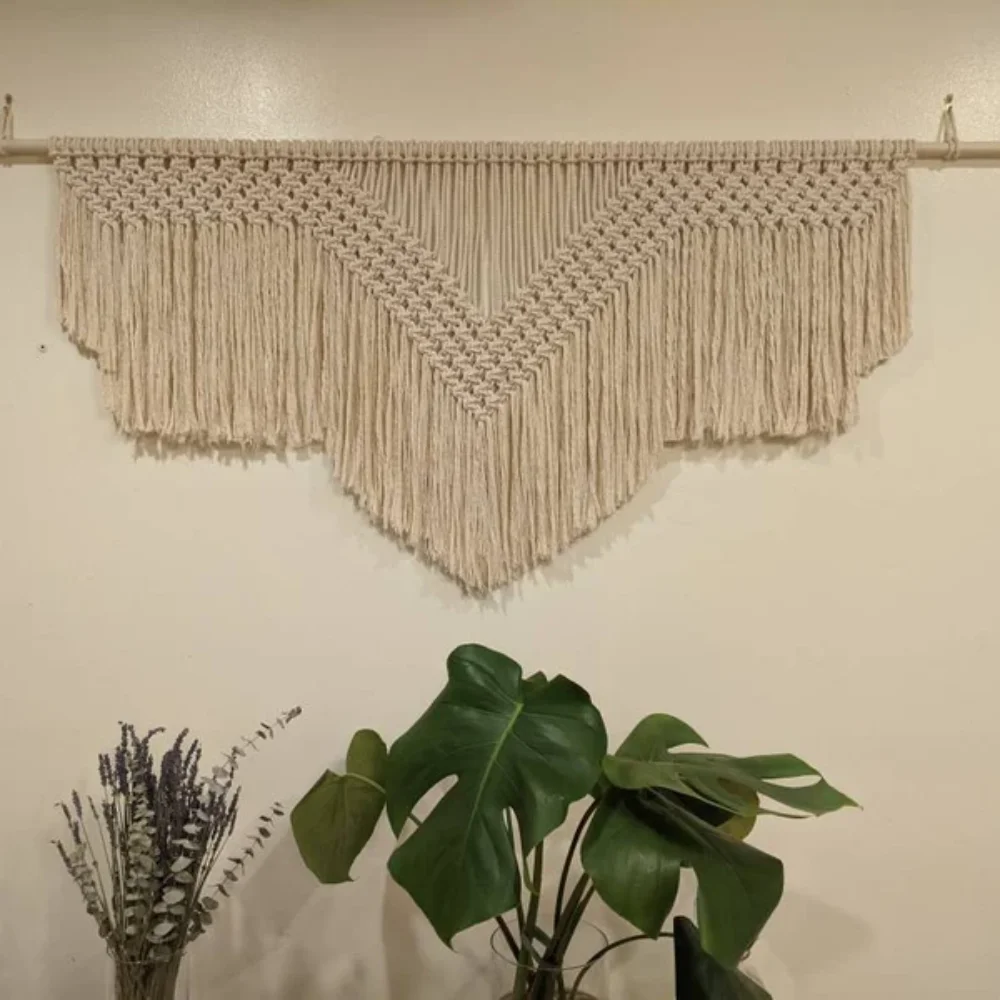 

3mm 200 Meters Macrame Yarns Wings Pattern Macrame Wall Hanging Making Materials DIY Easy Crafting Ideas With PDF Instructions