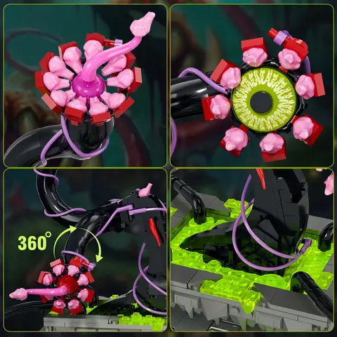 Botaniska Piranha-växt Bonsai-byggset Horrors Flower Cannibal with Evil Eye Tandblad Halloween Födelsedagspresenter Vuxen 10 best sales bonsai-frö - №10