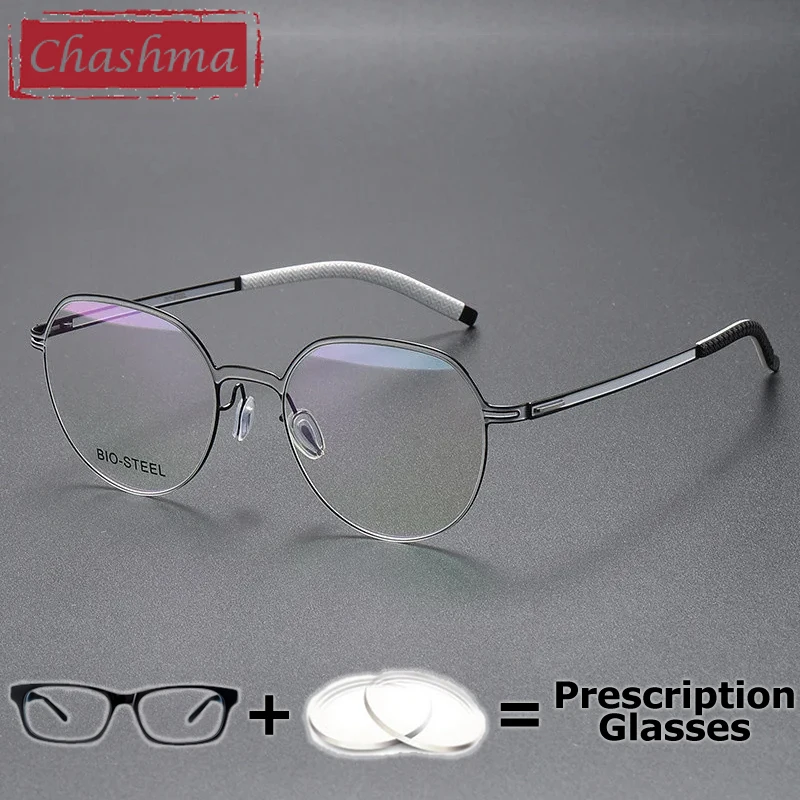 

Chashma Prescription Glasses Women Optical Anti Blue Durable Multifocal Progressive Lenses Round Myopia Recipe Men Spectacles
