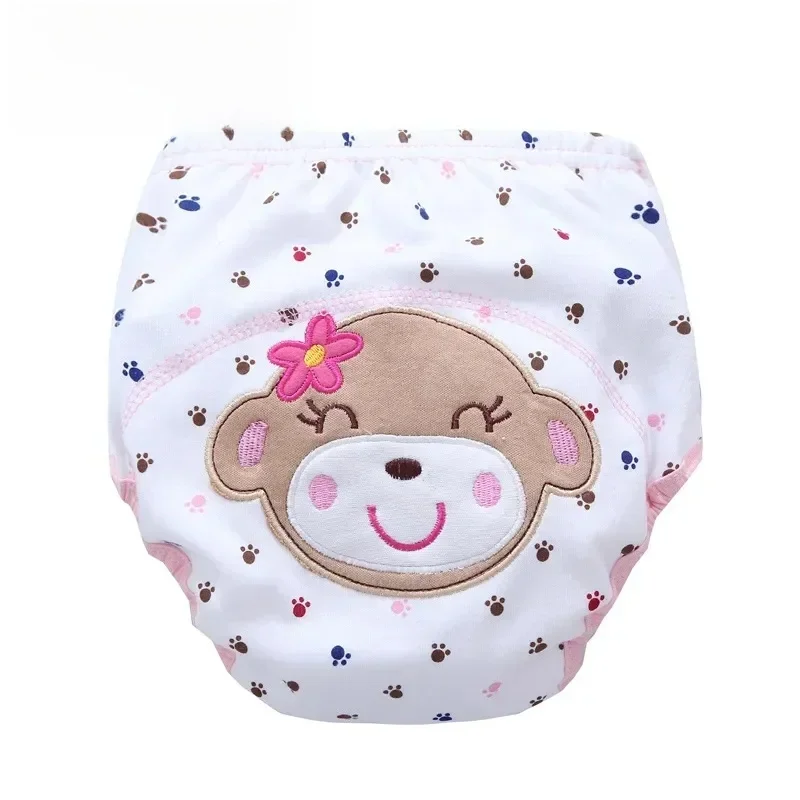 Matka dzieci dziecko pieluchy z gołej tkaniny unisex wielokrotnego użytku zmywalne niemowlęta dzieci bawełniane majtki treningowe pieluchy zmiana — zdjęcie 2