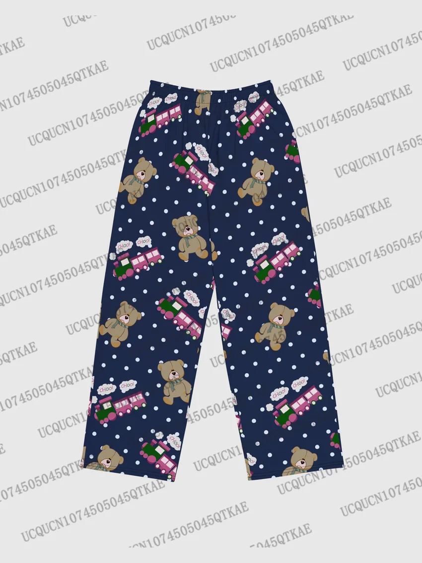 

KPop Demon Hunters Pajamas 2025 KPop Demon Hunters Bear 3D Print Casual Fashion Long Pants For Autumn Fashion Men's Pajama Pants