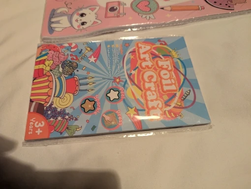 Cartoon Coloring Book Kids Foil Art and Crafts DIY Handmade Fun Creative Painting Books Educational Drawing Toys for Children photo review