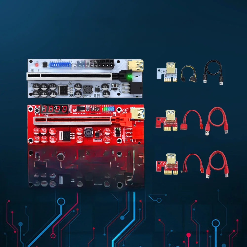 1 sztuk najnowszy USB 3.0 PCI-E Riser VER012 Max V013 PRO V014-PRO VER 003 Express 16x karta adaptera przedłużacza — zdjęcie 2