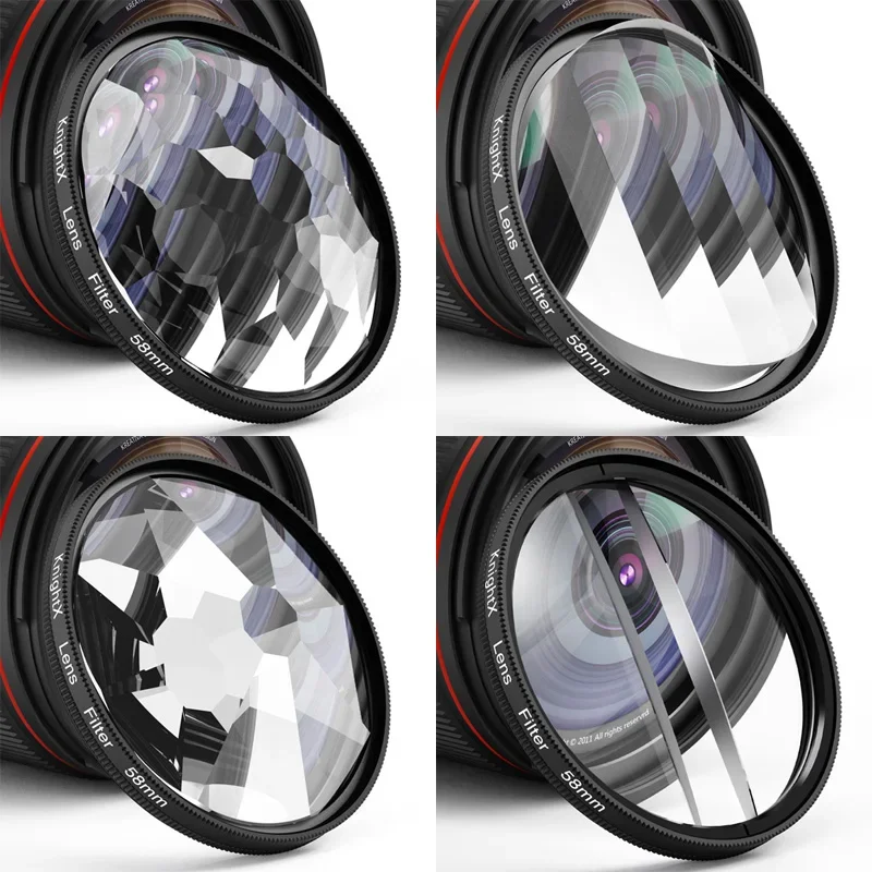 Filtr pryzmatyczny do aparatu Split Kaleidoscope 52mm 55mm 58mm 67mm 72mm 77mm Akcesoria fotograficzne mcuv ND CPL Star Glass telefon komórkowy — zdjęcie produktu 7