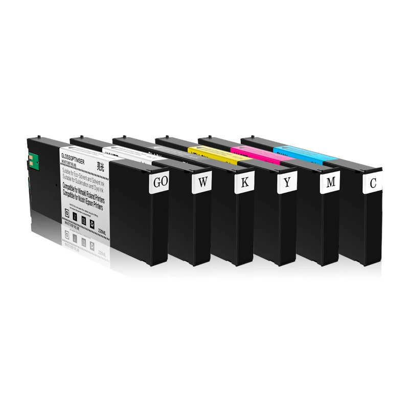 ECO-UV4 Compatible Ink Cartridge With One Time Chip For Roland LEF-20 LEF-10 LEF-12 LEF-200 LEF-300 Full With Ink 220ML