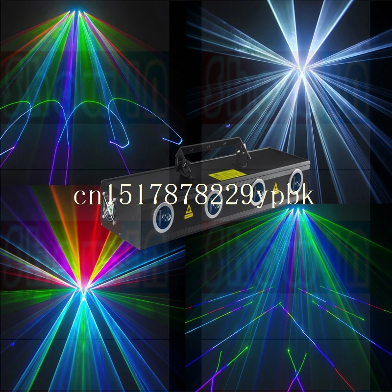 

4 Head RGB LED Animation Laser for DJ Disco Party Evening Lighting Bar Entertainment Gathering Show Event Dance Hall Nightclub