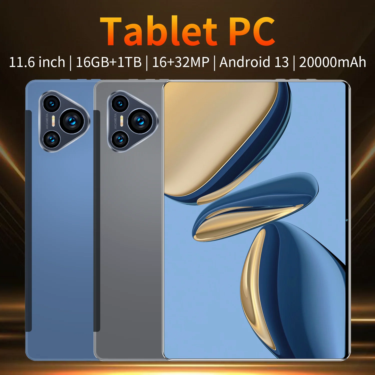 2024 Original Tablet Android 13 11.6 Inch 16GB Ram 1Tb Rom Wifi 14 Core Tablets PC 4G/5G 5K HD Network Global