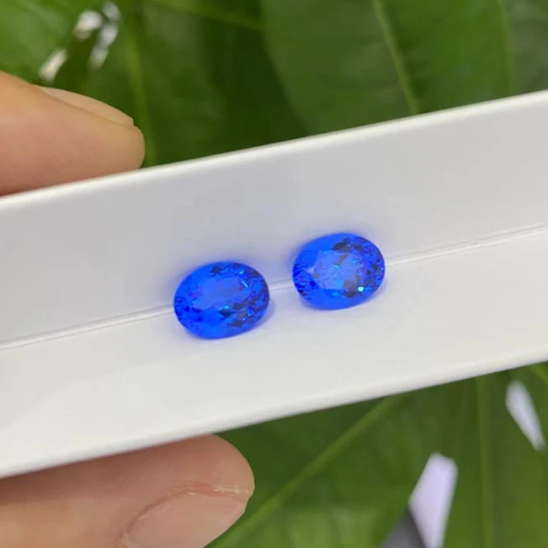 

Pretty Oval Faceted Cut Blue Cobalt Spinel Loose Gemstone Diamond for Jewelry Making/Setting/Collection Stone
