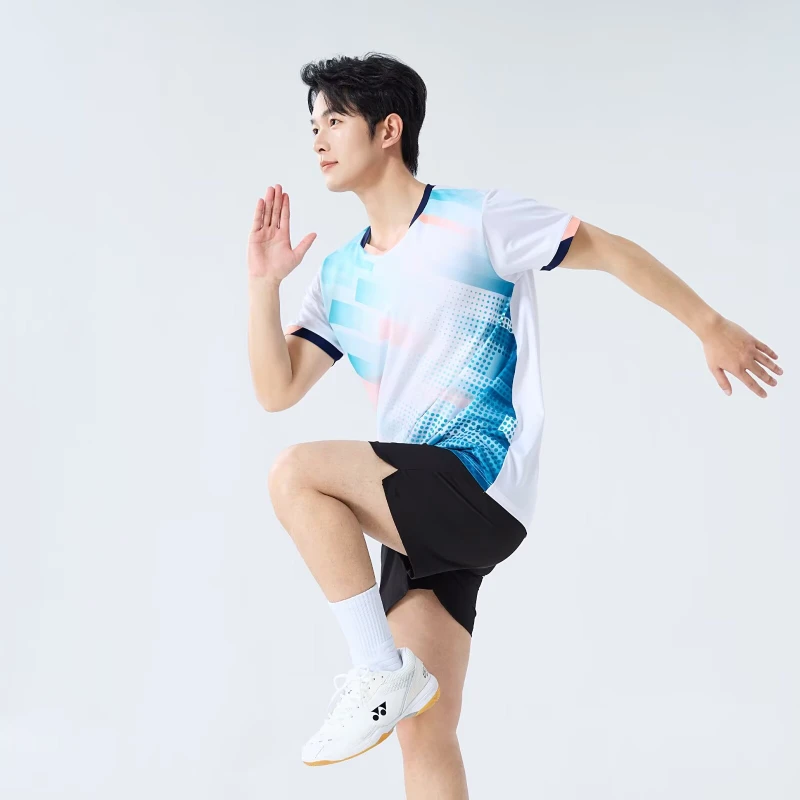 Nueva camiseta de bádminton para hombre, ropa de tenis de mesa transpirable de manga corta de secado rápido, camiseta de Pickeball de verano para hombre, camiseta de Golf de Corea