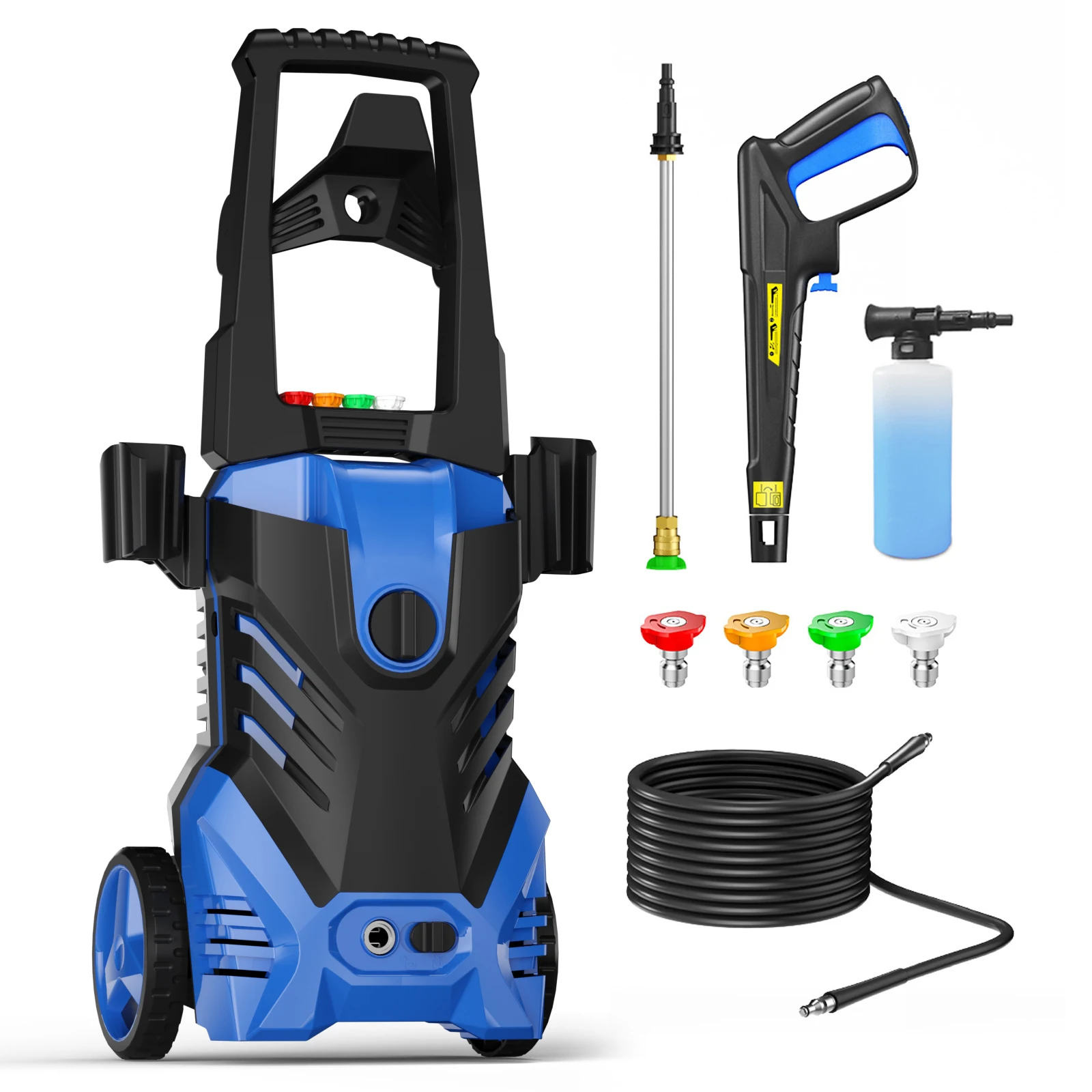 

Electric Pressure Washer 4800PSI 3.2GPM Power Washer with 25 Feet Hose,16.4 Feet Power Cord, Car Wash Machine