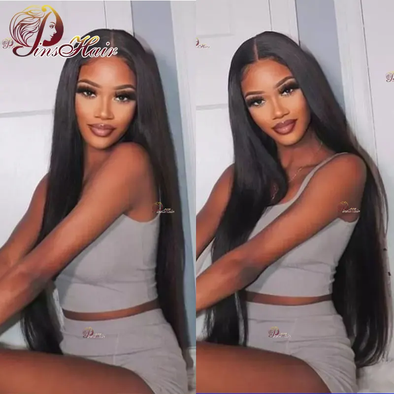 Human Hair Lace Frontal Wig 360 Full Lace Wig Human Hair Pre Plucked 30 Inch Straight Transparent Lace Front Human Hair Wigs