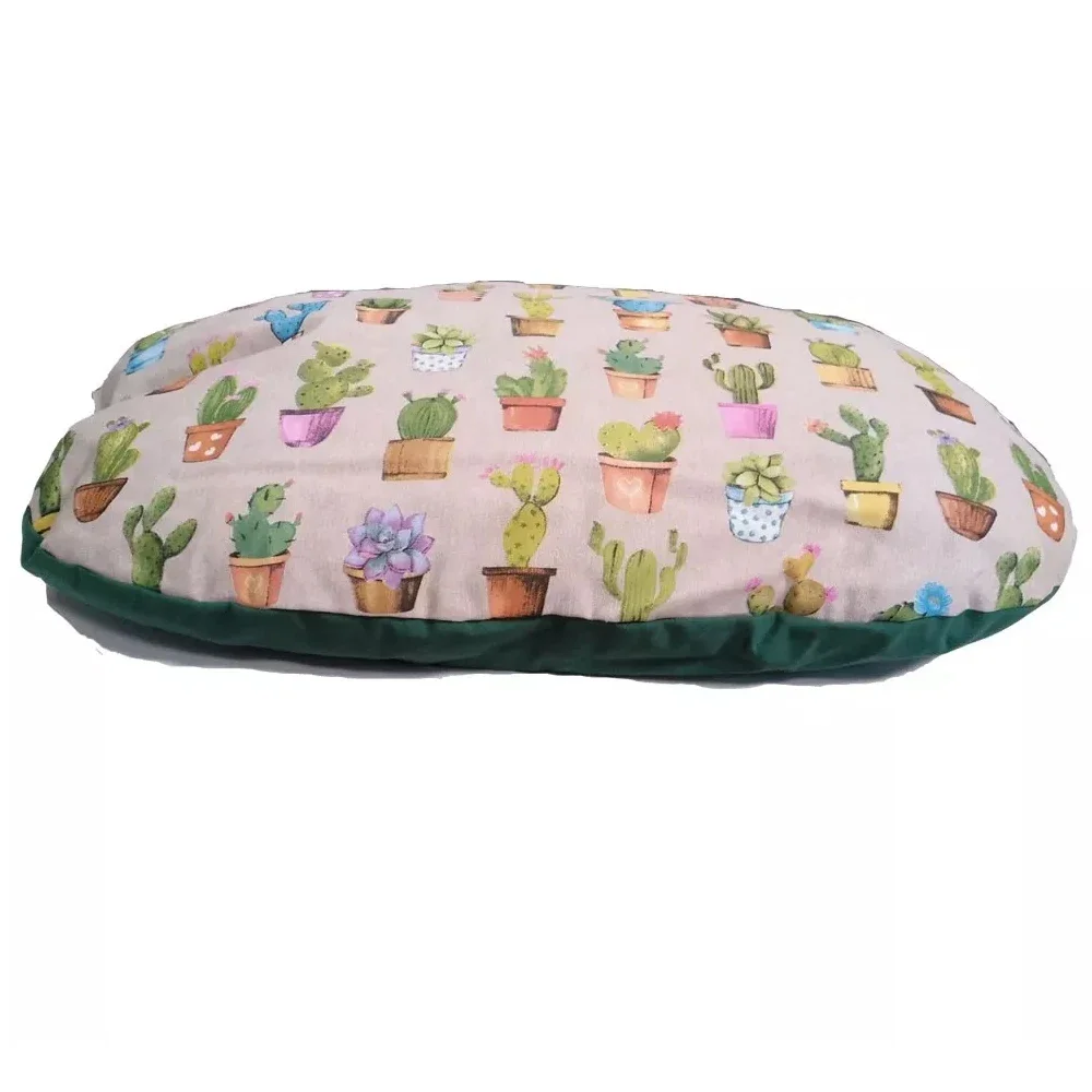 Colchão Alvero com cacto impresso, colchão oval, 90 cm